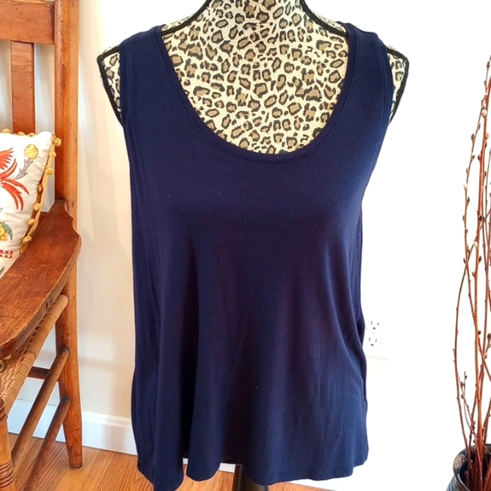 FREE W Bundle Cynthia Rowley Sleepwear Women's Sleeveless Size:L, Navy